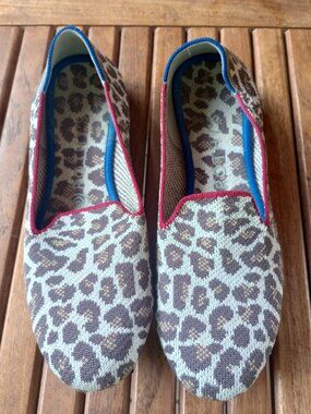 Rothy's leopard print loafers